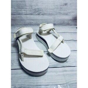 TEVA UNIVERSAL Mesh Brigth WHITE PLATFORM SANDALS SIZE USA  7